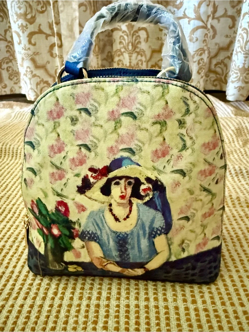 Signare Tapestry Convertible mini backpack and crossbody bag NWT